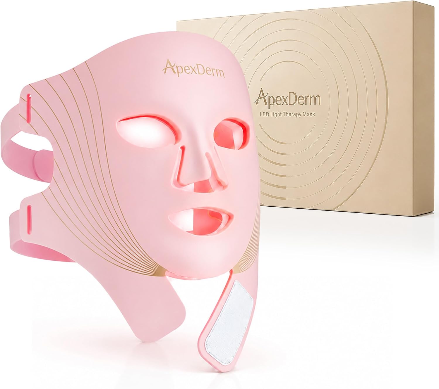 4D Red Light Therapy Mask for Face, FDA-Cleared, Dual NIR