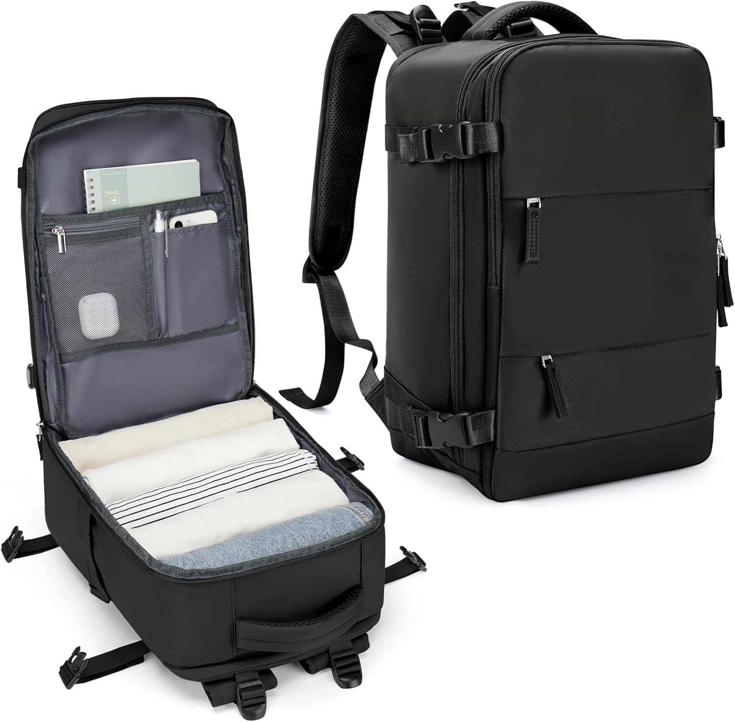 SZLX Zaino Ryanair 40 x 30 x 20 cm Aspirapolvere con pompa Zaino Ryanair 40 x 20 x 25 cm Zaino da viaggio da donna Wizzair Bagaglio a mano per laptop 14 pollici Borse da cabina 45 x 36 x 20 Easyjet con portascarpe