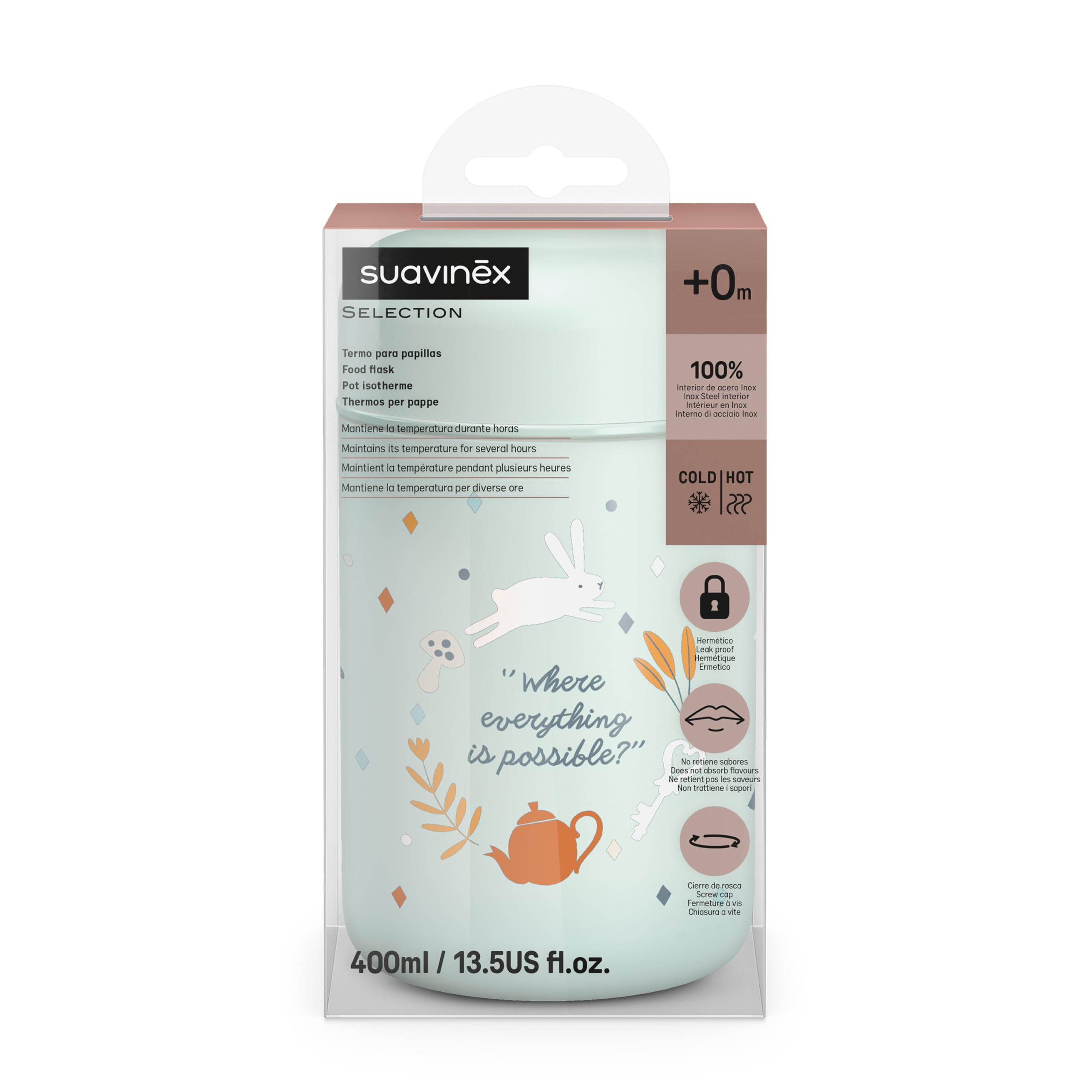 Suavinex Pojemnik na kanapki, 350 ml, zielony