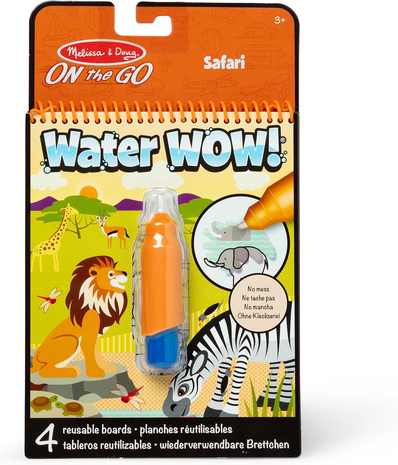 Melissa & Doug On the Go Water Wow! Reusable WaterReveal Activity Pad
