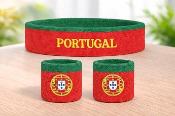 Suddora Country Headband & Wristbands Set (Includes 2 Wrist & 1 Head Sweatband), Highly Moisture Wicking