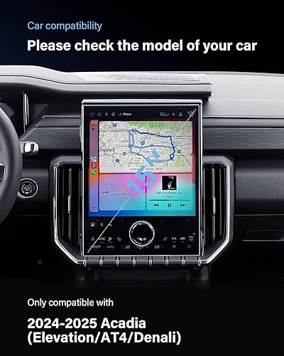 Vista 99 de 1 protector de pantalla de cristal templado brillante de 13.4 pulgadas para Silverado & Sierra 2500HD 3500HD 2022~2026 (sin botones en la pantalla)