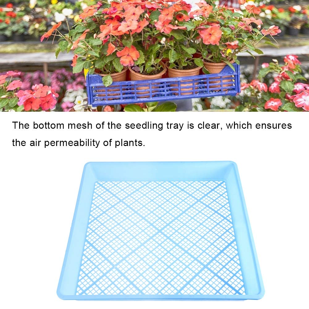pour plateaux de semis de plantes, matériau PP de haute qualité, conception carrée à fond plat durable, excellent maillage de drainage, pour une utilisation à la maison