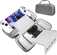 Vista 1 de sarlar Rog Ally Funda de transporte compatible con ASUS ROG Ally Gaming portátil y accesorios, funda rígida de gran espacio para adaptador de CA