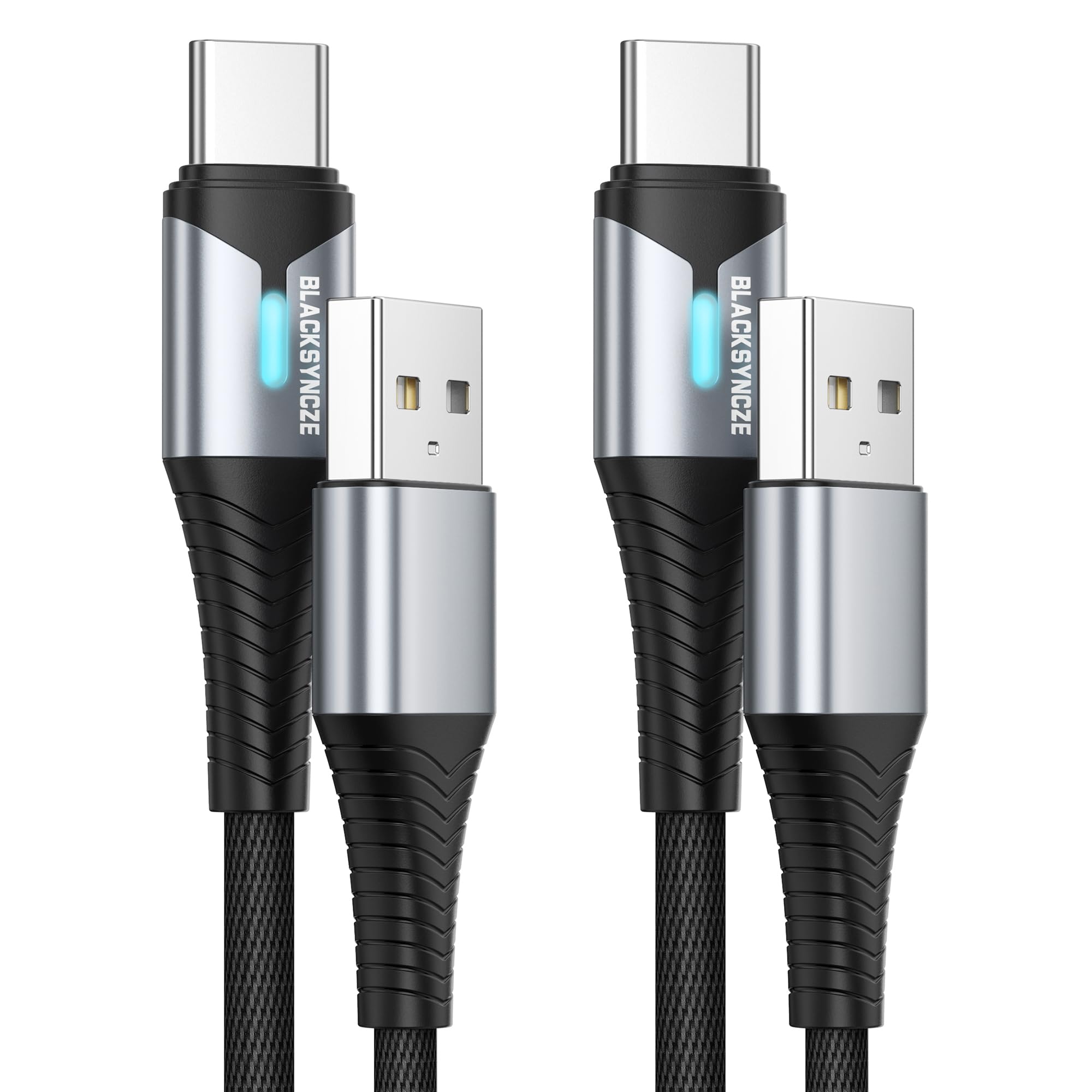 USB Type C ケーブル 2本セット / 2m / ブラック シリコン素材 Amazon.co.jp: BLACKSYNCZE USB Type C ケーブル【2本セット 2M+