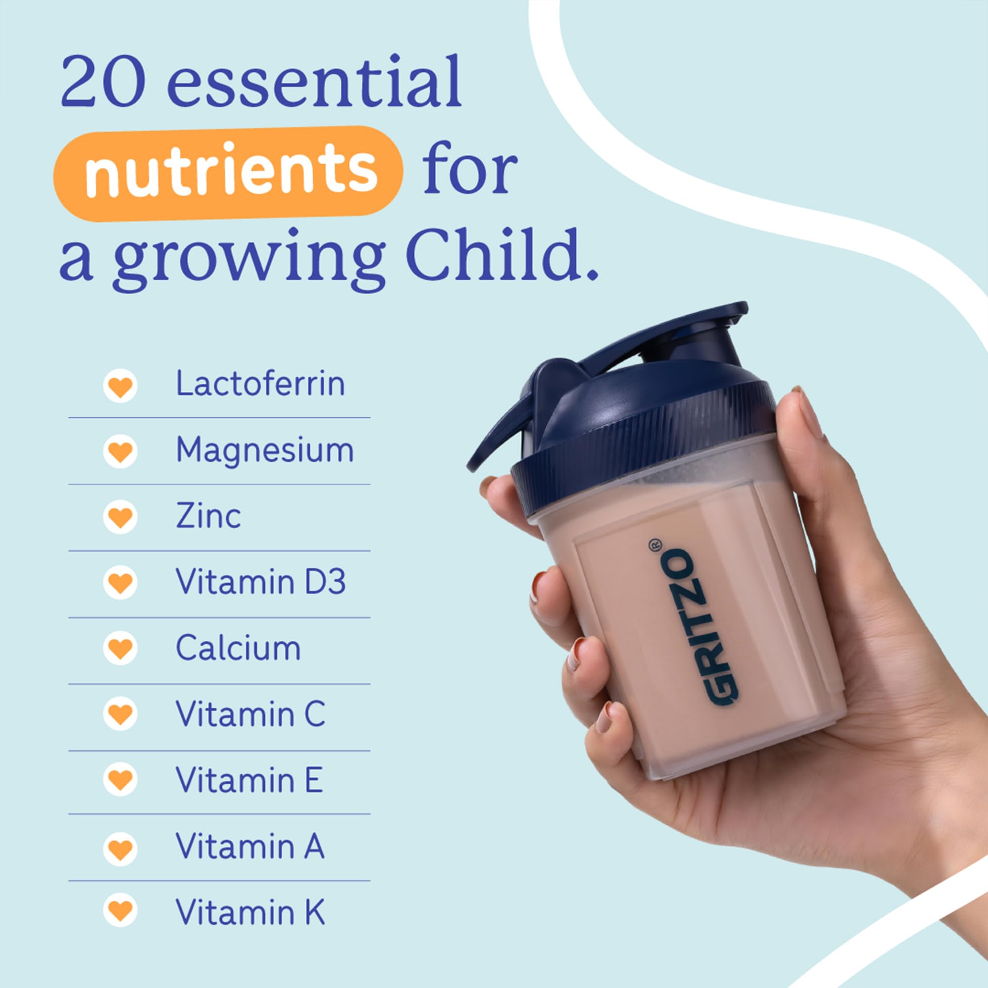 Gritzo SuperMilk Growth+ (2-6y Kids), Double Chocolate, 2 x 800g 3