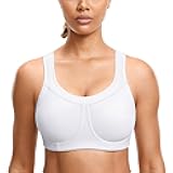 Women's High Impact Removable Pads Sports Bra Underwire Full Coverage Support Workout Running Bra