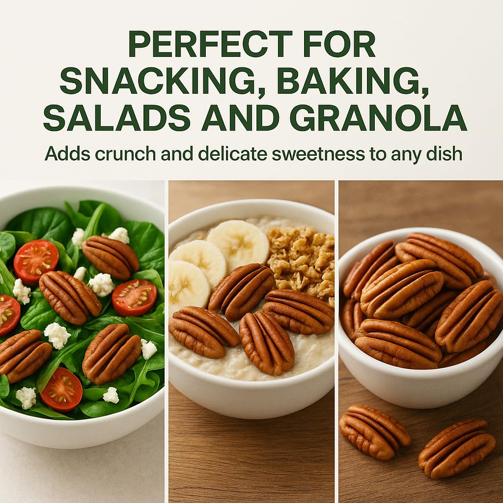 GiDeli Pekannüsse ungesalzen 3 kg im Eimer - Healthy Snacks