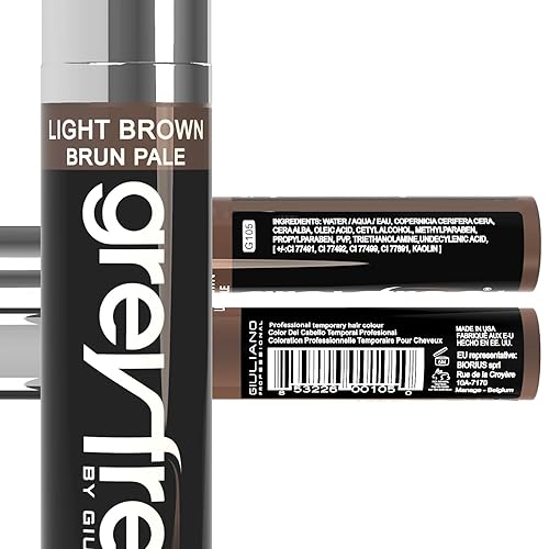 Miniatura 20 de Tintura temporal profesional para el cabello 0.25 onzas, Marrón medio Marrón medio,Caoba,Negro,Cobre oscuro,Rojo Marrón,Marrón cenizo,Borgoña,rubio