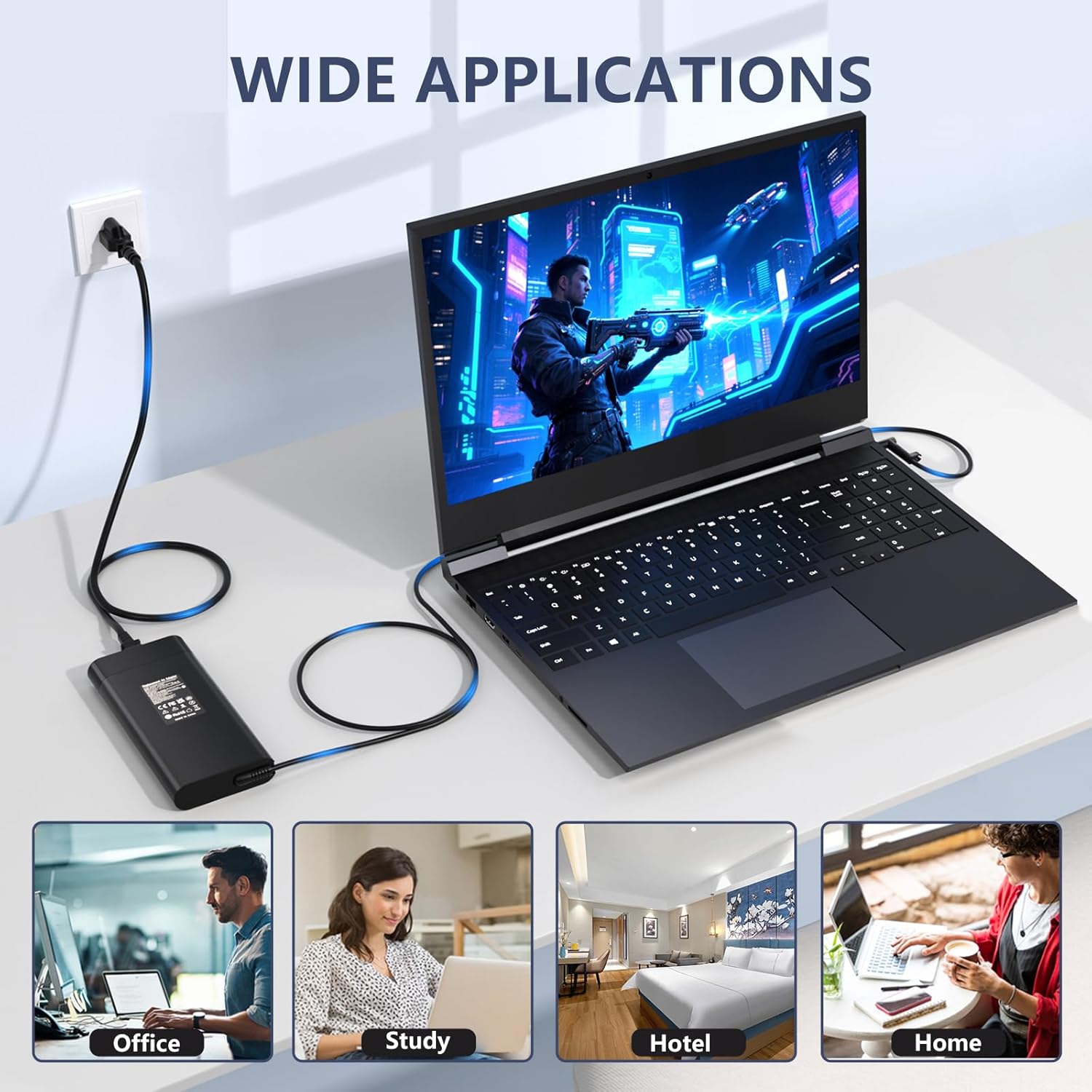 Slim 20V 14A 280W for HP Laptop Charger, Compatible with HP Omen 16 ZBook Fury 16 G8 G9 G10, TPN-LA27 M94073-001 HP Omen 17 17-ck1000 17-ck2000 Power Supply Cord Replacement-4.5x3.0mm Connector