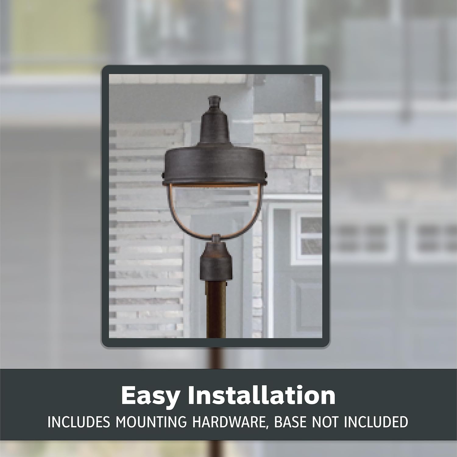 DESIGNERS FOUNTAIN 33146-WP Portland-DS Outdoor Post Lantern, Weathered Pewter