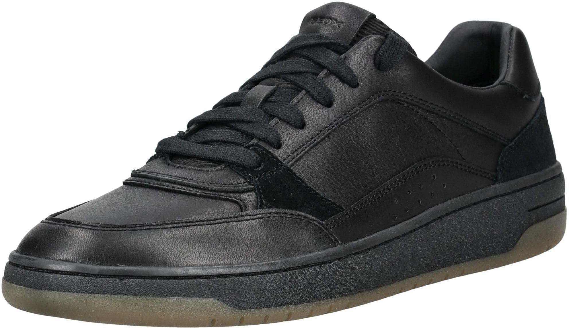 Geox Men's U SEDRAL Court Trainers, Black, 45 EU, Black, 10.5 UK