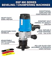 Vista 8 de CS Unitec SHM 900-E Insertos de carburo extra resistentes para uso con máquinas de biselado/biselado de mano EKF 630/EKF 645 - Fabricado en Alemania
