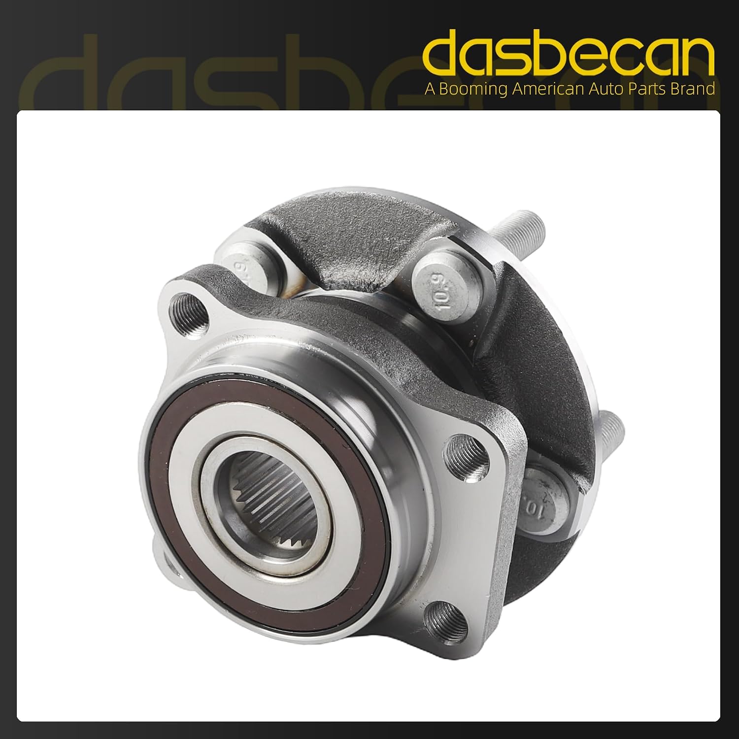 Dasbecan 513413 Front Wheel Hub Bearing Assembly 5 Lugs Compatible for Subaru Forester 2014-2018, Impreza 2014-2019, XV Crosstrek 2014-2015 from 01/15/2014