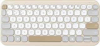 ASUS Marshmallow KW100 Wireless Keyboard – Oat Milk | Silent Scissor Keys,Compact Design,2-Year Battery Life, Compatible with Windows/Mac/Chrome/iOS & iPadOS Devices with Dedicated Copilot Key