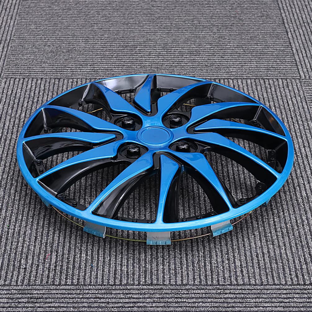 Enjoliveurs de Roue de Voiture 14 Pouces, 2 Pièces, PP Noir | Cache-moyeu Automobile, Protection de Jante en Acier, Installation Facile, Accessoires de Voiture pour Réfection
