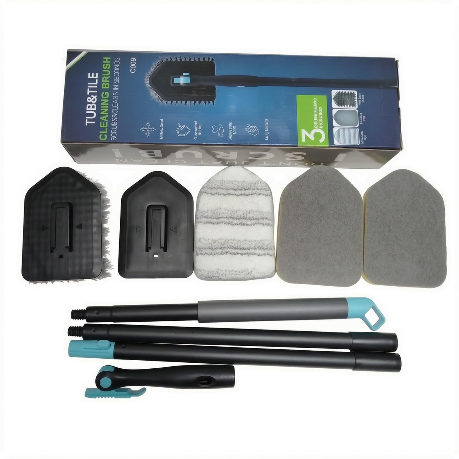 Brosse à récurer à Long Manche pour Le Nettoyage de la Douche et