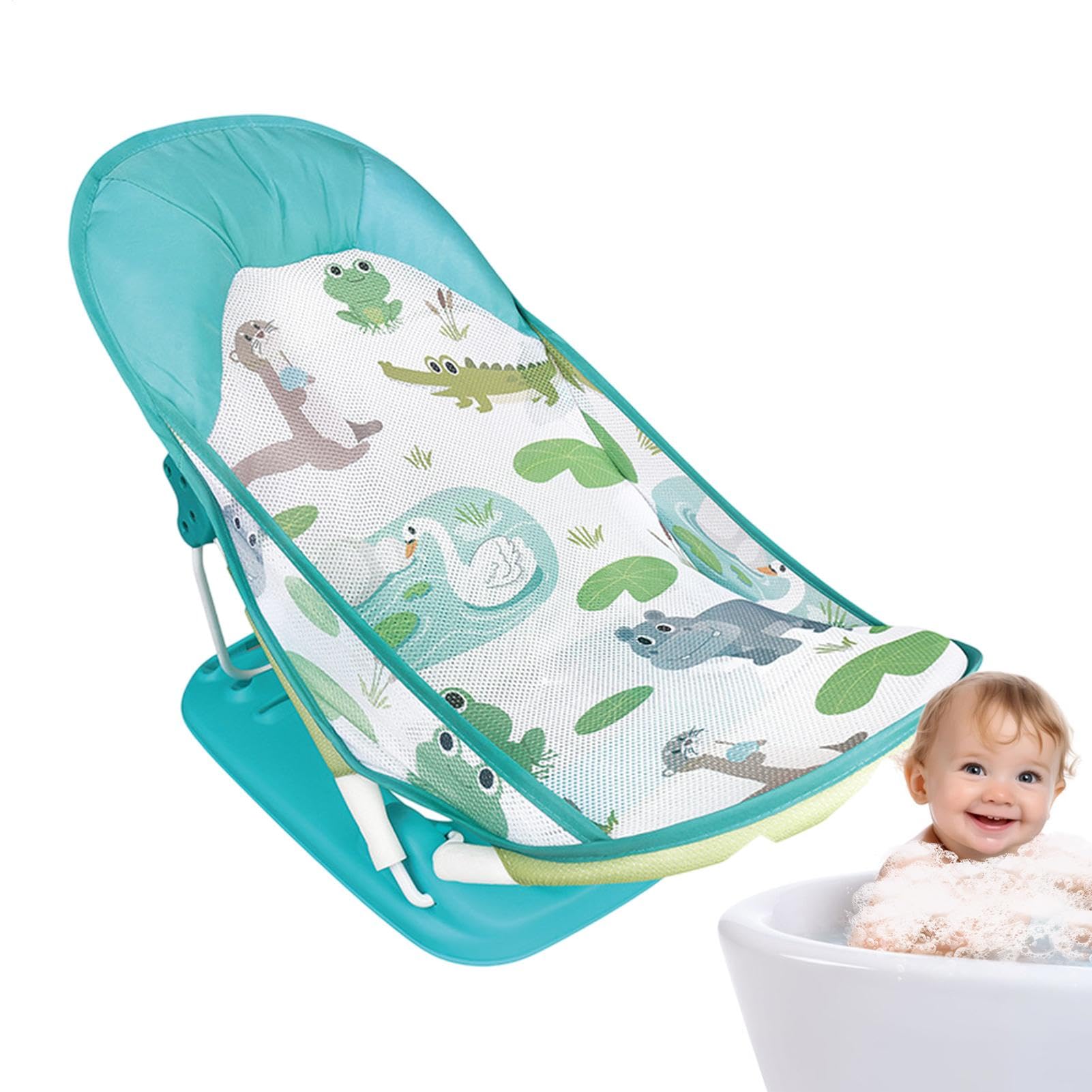 Supporto per il Bagnetto del Bambino Seggiolino Bagnetto | Vaschetta da Bagno Supporto Pieghevole Vasca Neonato, Seggiolino Da Bagno , Rete Supporto Doccia Vasca, Per Famiglia E