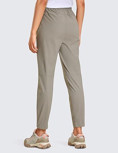 Miniatura 2 de CRZ YOGA Pantalones de senderismo ligeros de cintura alta para mujer, 26.5 pulgadas, para viajes, entrenamiento, casual, atléticos, con bolsillos