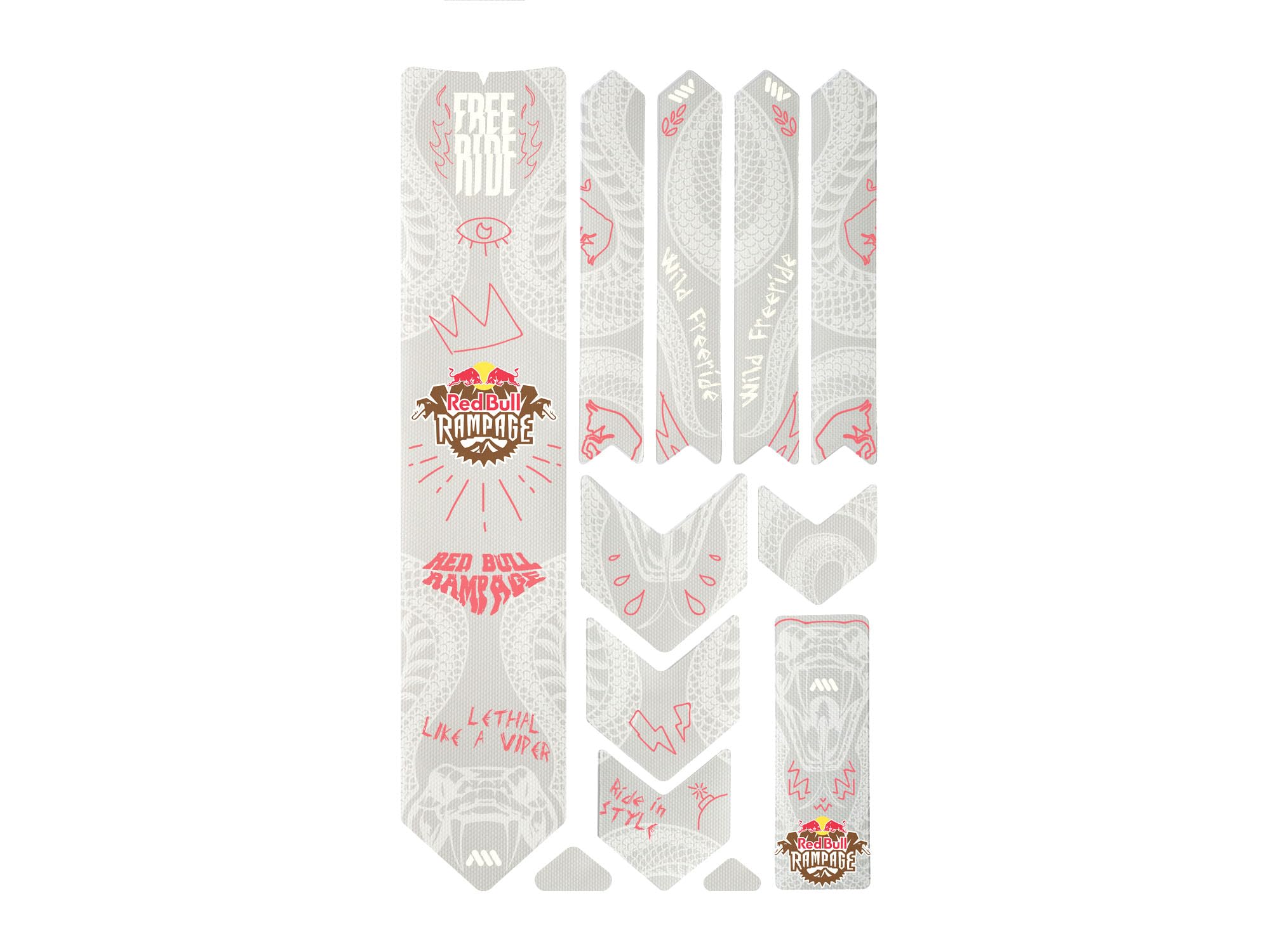 Kit de Protection de Cadre VTT en Film PVC Ultra résistant de 380 µm Contenant 10 pièces universelles. Installation Facile sans Bulles, Qui est également résistant aux UV et ne jaunit Pas.