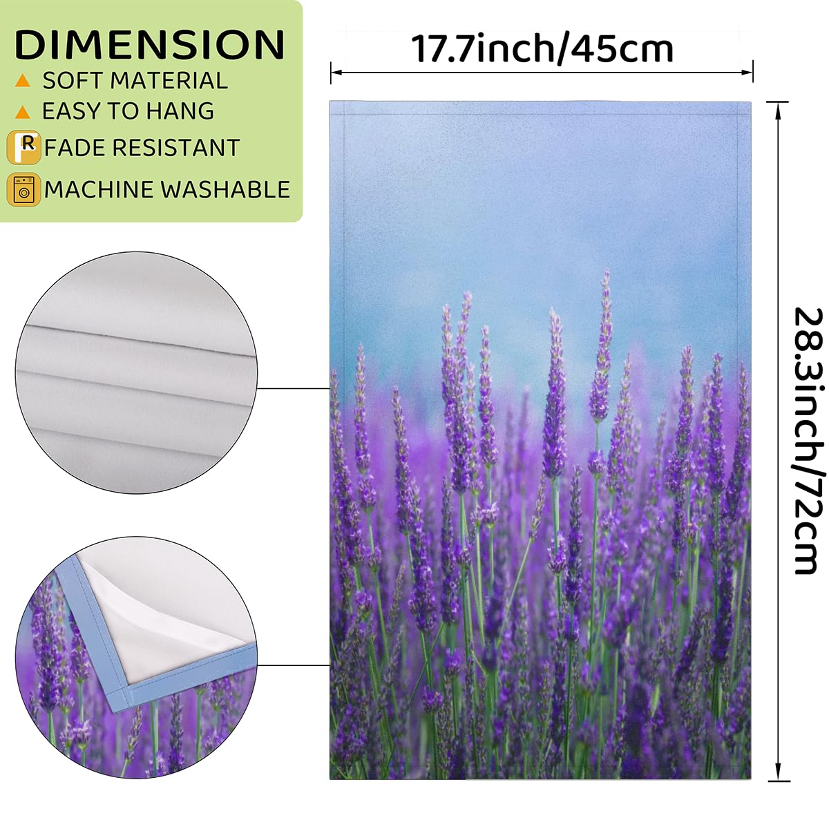 12 Stück Türkische Küchentücher Aus 100 % Baumwolle – 40 X 66 Cm, Saugstark & Schnell Trocknend Mit Quasten (Farbe: Lavendel)