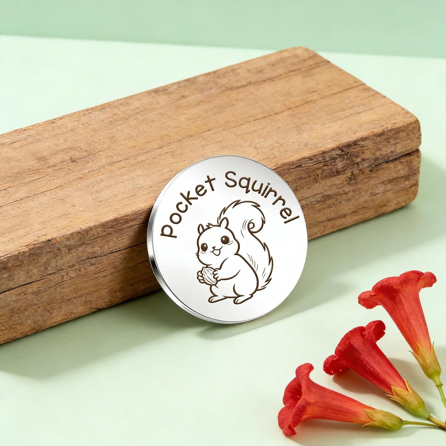 Squirrel Themed Gifts Squirrel Keychain Cute Animal Pocket Hug Token Emotional Support Gift Small Christmas Stocking Stuffers for Squirrels Lovers Boyfriend Girlfriend Son Daughter Best Friend