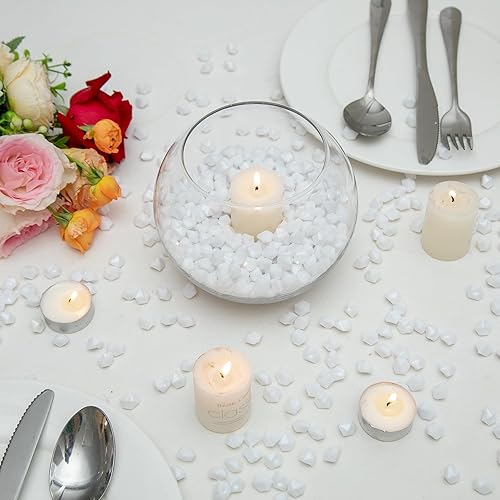 Miniatura 4 de 800 rocas de hielo acrílicas blancas  Relleno de jarrón para decoración del hogar y centros de mesa, perfecto para decoración de mesa y estilo de