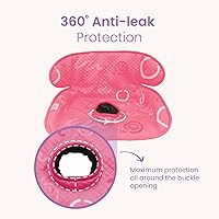 Vista 3 de Almohadillas Rosa Piddle Pad Paquete de 2 – Protector Impermeable para Asiento de Automóvil y Cochecito para Entrenamiento de Orinal para Niños