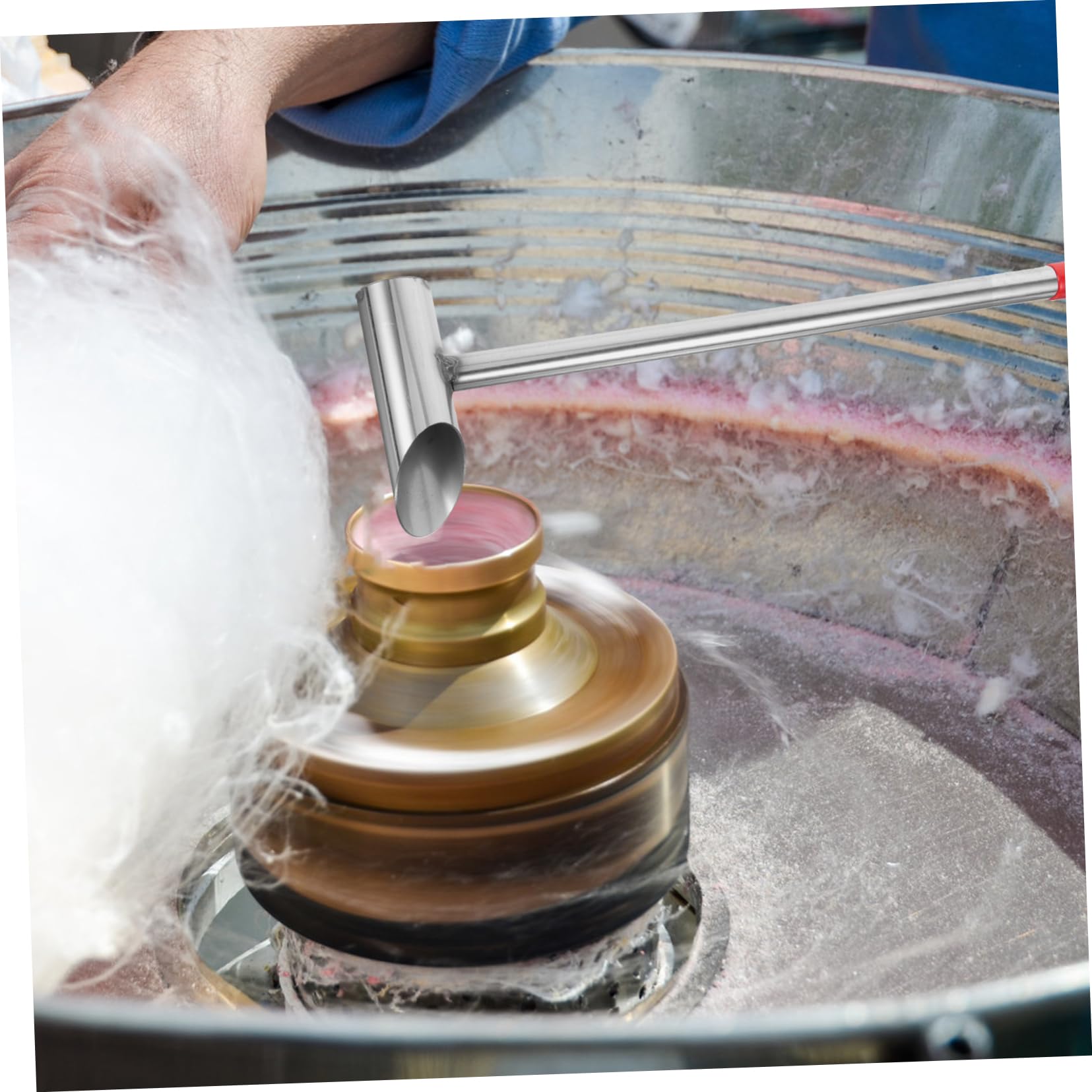 KICHOUSE Marshmallow Making Sugar Scoop Long Handle Food Scoop for Candy Machines Reusable Marshmallow Spoon Easy to Clean Versatile Kitchen Tool for Home and Bar Use Random Color