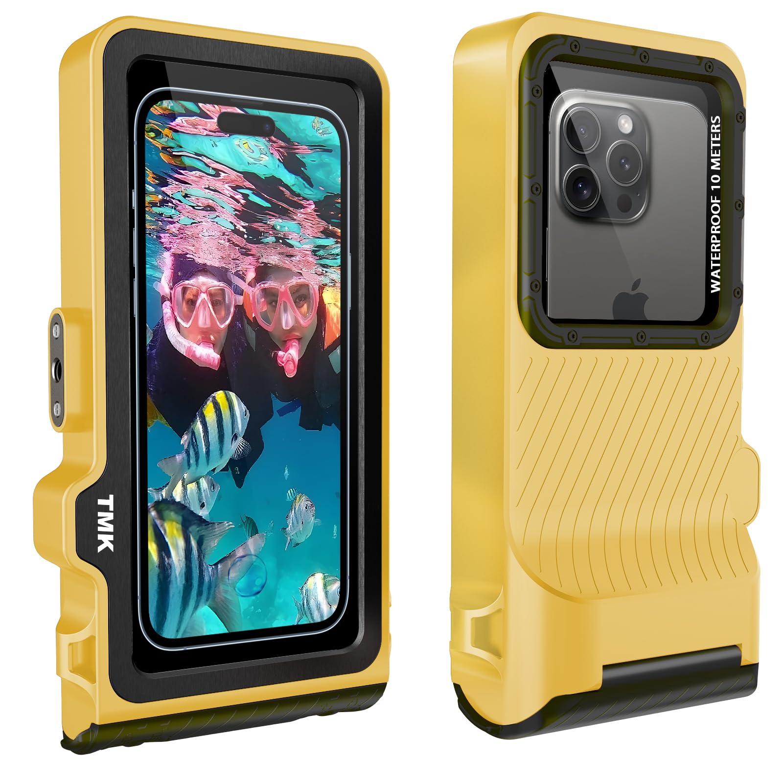 Universal Waterproof Phone Case with Underwater Touch Screen for Snorkeling, IP68 Professional Diving Underwater[50ft/15m] Case for iPhone 15 14 13 12