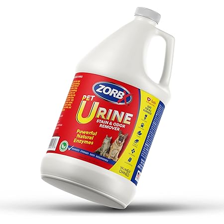 ZORBX Pet Urine Stain & Odor Remover- Puppy Supplies Advanced Fast Acting Powerful Enzymes Formula-Safe for All, Even Children, Stronger and Safer Stain & Odor Remover Works Instantly