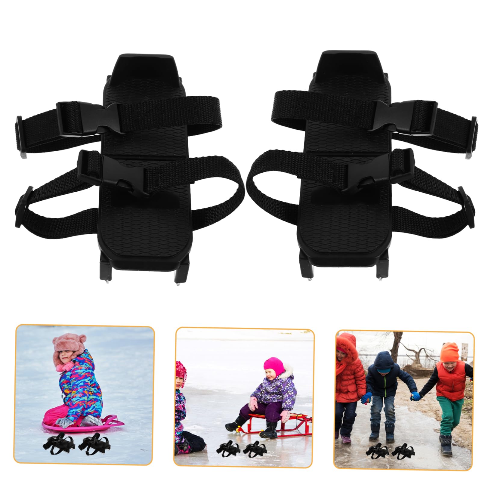 Abaodam Pattini da Ghiaccio Comodi e Stabili per Bambini Regolabili con Struttura in Plastico e Acciaio Zincato per Principianti, per Pattinaggio in Inverno