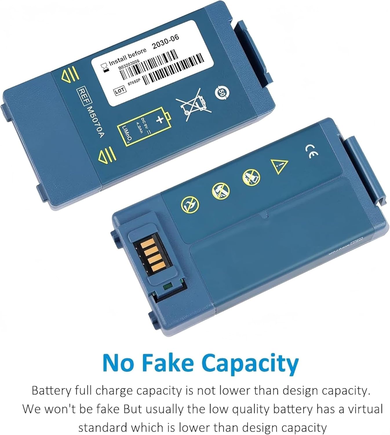 9V 4200mAh Battery Compatible with M5070A, M5066A, M5068A - Long Standby Life, Stable Power, Tool-Free Replacement
