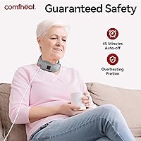 Vista 6 de Almohadilla térmica de cuello USB para dolor de cuello, envolturas de cuello calentadas, compresa caliente caliente, almohadilla térmica eléctrica