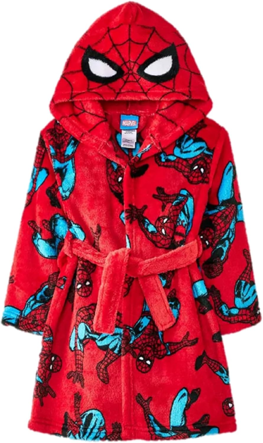 Amazon.com: Disney Spider-Man Toddler Boys' Cosplay Hooded Robe - Red ...