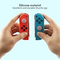 Vista 4 de 6 tapas de silicona para pulgar Switch Joycon, antideslizante, de silicona analógica, para Nintendo SwitchOLEDLite Joycon Controller