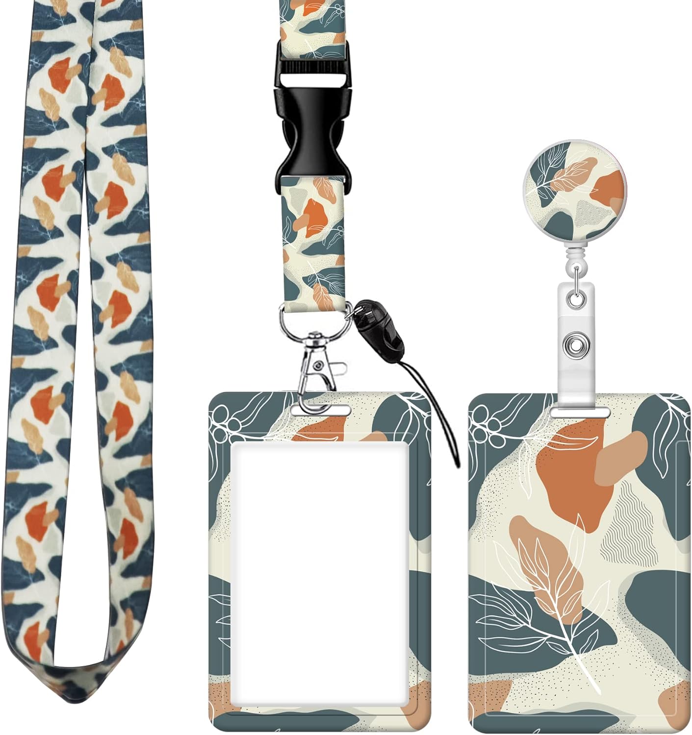 BLOCIT ID Badge Holder with Lanyard Fashionable ID Card