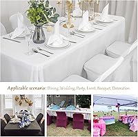 Vista 7 de ManMengJi Spandex Folding Chair Covers, Black Folding Chair Slipcovers 6 PCS, Universal Fitted Chair Slipcovers for Wedding, Party, Banquet