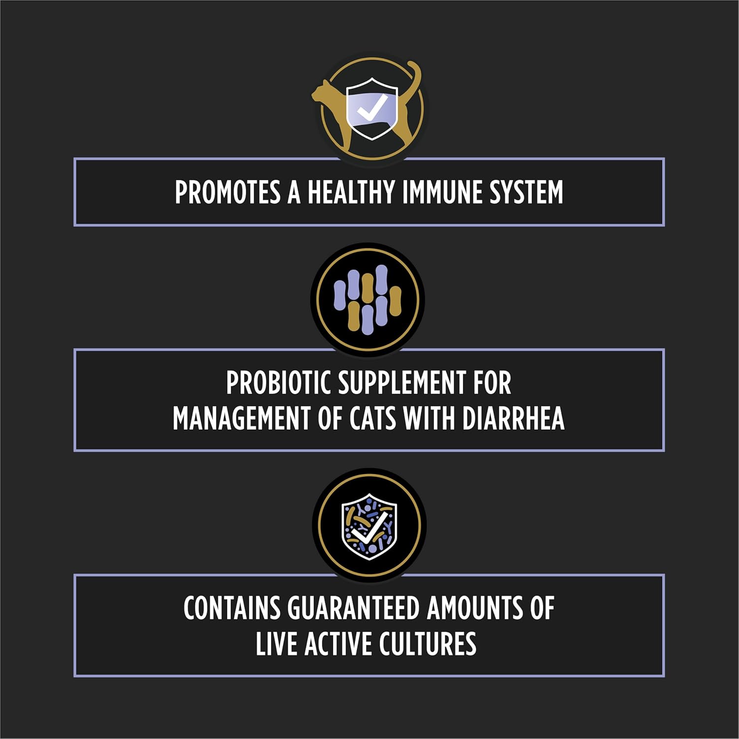 Purina Pro Plan Veterinary Supplements FortiFlora Cat Probiotic Supplement for Cats with Diarrhea 30 ct. Box (Pack of 3)