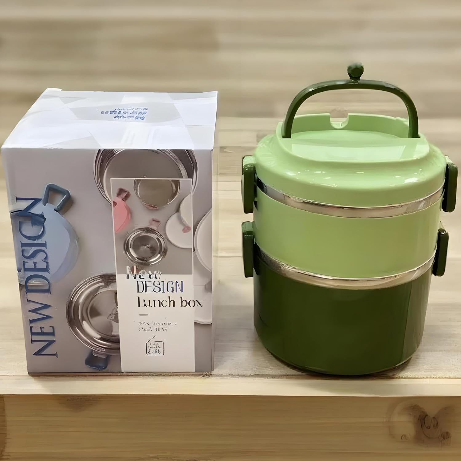 Lunch Box, Thermal Insulated Hot Food Lunch Containers, Portable Adult Bento Lunch Box, Hot and Cold Food Storage, for Office School Outdoor Travel(2 layers 1700ml)