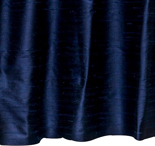 Miniatura 6 de Fabric Mart Direct Tela de seda 100% pura azul marino por The Yard, 41 pulgadas o 40.9 in de ancho, 1 yarda continua tela de seda azul, tela de