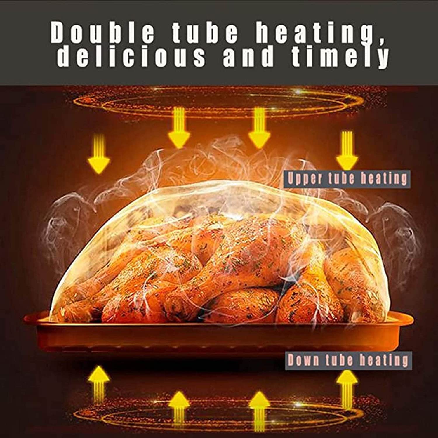 Mini Forno Macchina for la Colazione Tre in Uno 12L Controllo della Temperatura Regolabile 60 Minuti Tostapane a Convezione Temporizzata Forno Domestico Multifunzionale Facile da Pulire