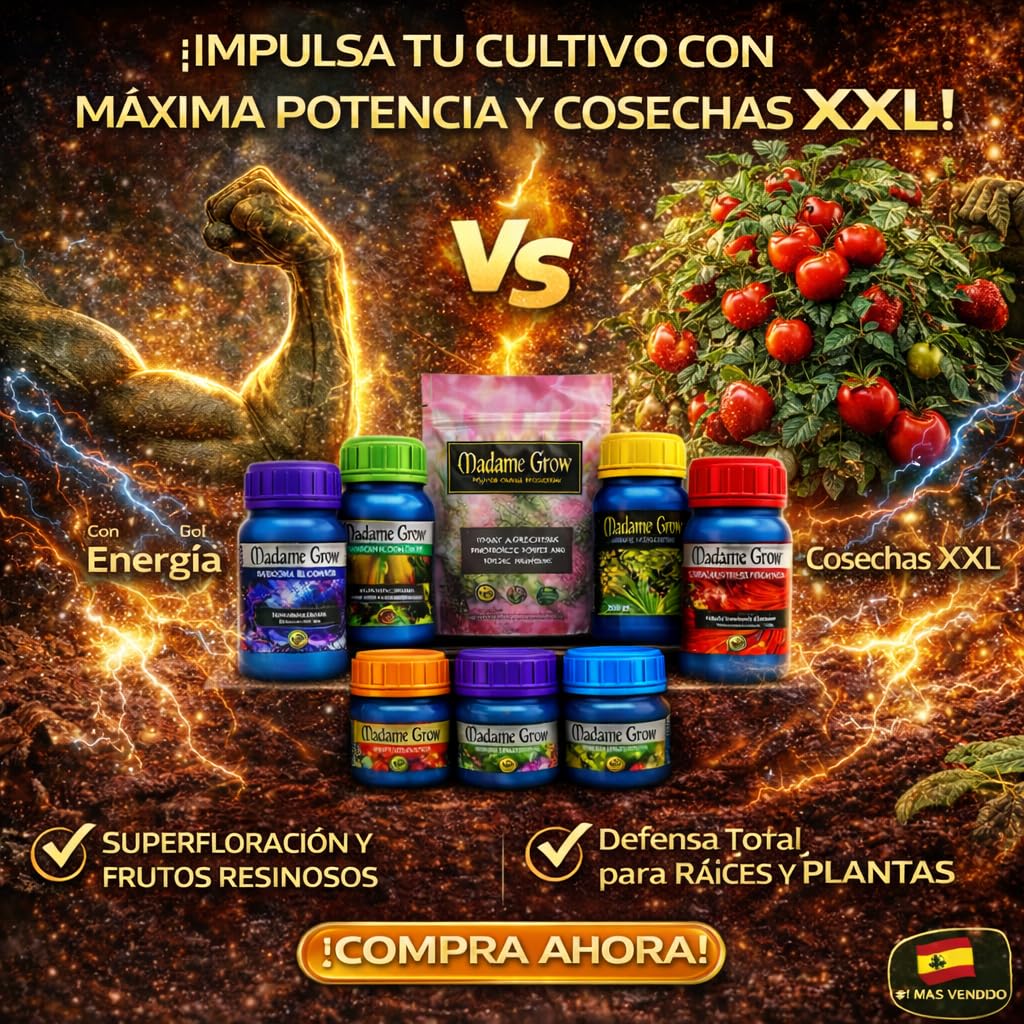 MADAME GROW - Fertilizante orgánico - KIT PREMIUM 7PACK - (6x250ml+30gr)