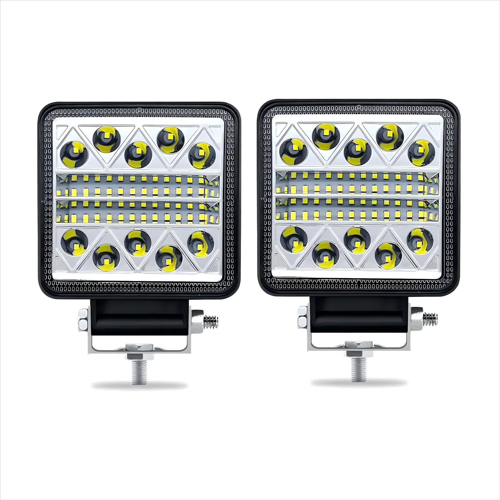 Faro da Lavoro a LED per Trattore 2X102W, Proiettore LED per Auto 12V 24V per Camion, Trattore, Veicolo Tutto Terreno, Barca