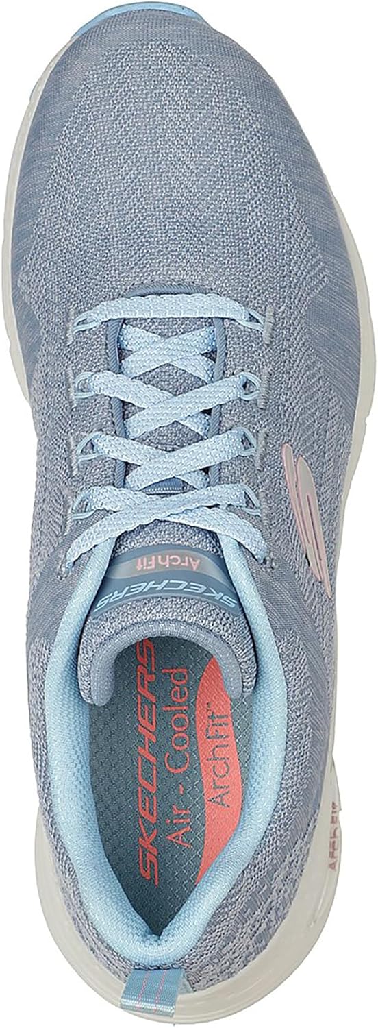 Skechers Women's Arch Fit Big Appeal Lace-Up Sneaker Slate Blue