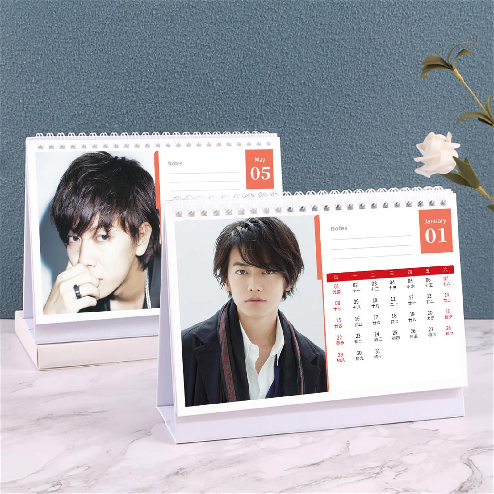 Amazon | [SDCADQ] 佐藤健 周辺 カレンダー 2026年 卓上カレンダー