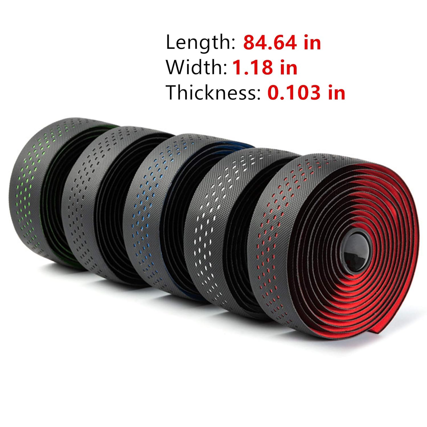 BESTYMXY Road Bike Handlebar Tapes Made of EVA+PU, Professional Road Bicycle Bar Tape, Racing Bike Handle Wraps, Bicycle Handlebar Grips Cover with End Plugs (White)