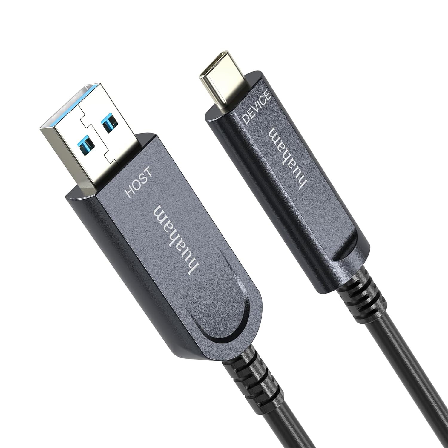 Fiber Optic USB A to USB C Cable 33FT, 10Gbps USB 3.2 Gen2 Active Cable with German SiliconLine Chip, Ultra Slim & Long Distance for Logitech 4K Camera,VR/AR,Video Conference
