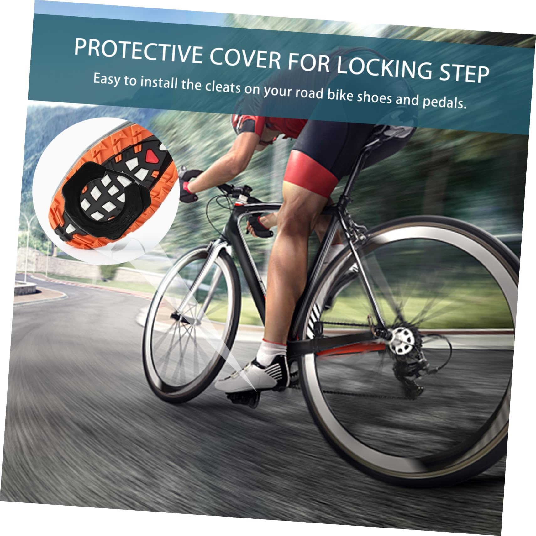 BESPORTBLE 3paia Copertura Protettiva Per Tacchetti Da Bici Di Resistente e Comoda Compatibile Con Pedali Clipless Accessorio Per Biciclette Per Maggiore Efficienza e Sicurezza Durante La