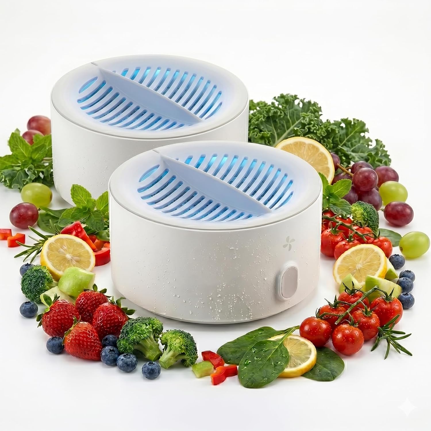 Produce Cleaner Fruit and Veggie Cleaner, OH-ion Food Purifier for Deep Cleaning Surface Residues, IPX7 Waterproof Cordless Device for Berries (2)
